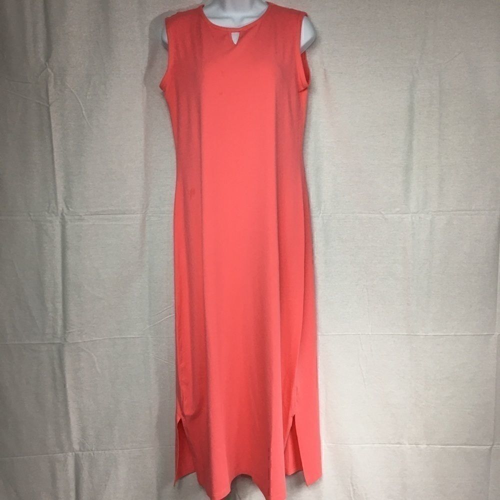 NWOT D & Co essentials XSP coral sleeveless dress
